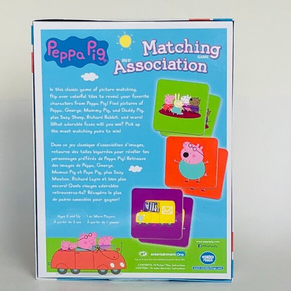 Brand New Disney  Matching Game Disney Peppa Pig For Age 3+ - Picture 12 of 14